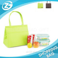 Green Eco Cheap Customized Nylon Lunch Bag with Zipper Closure